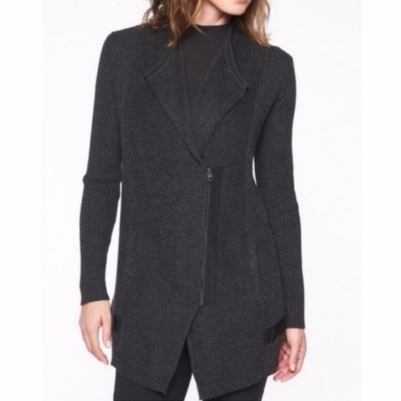 Athleta Style #352993 Sentinel Sweater Moto Wrap Jacket Small - Picture 1 of 13